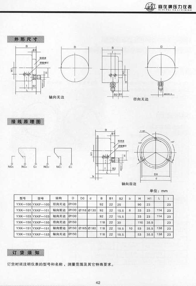 YXK型壓力顯控制器(圖2)